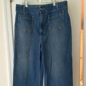 Pilcro "The Skipper" wide leg jean size 32